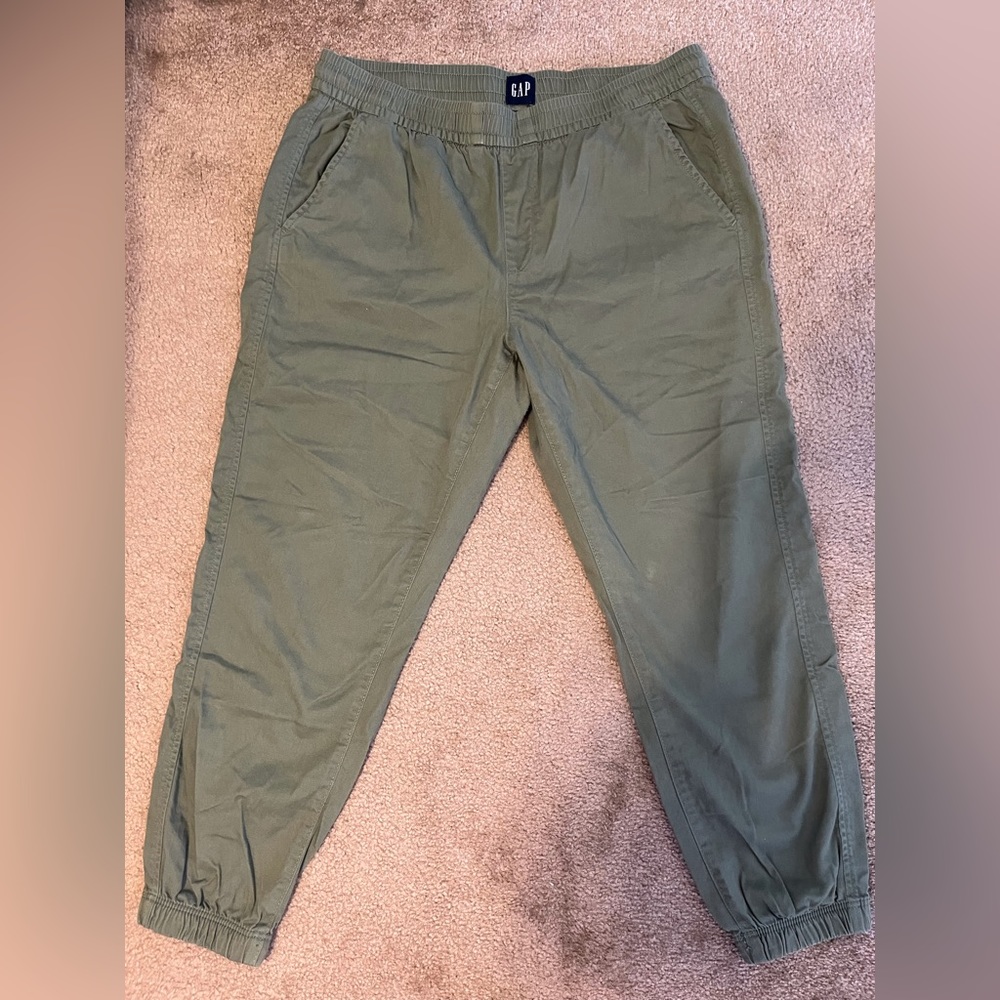 Gap Green size Large pull on ankle pants Midrise